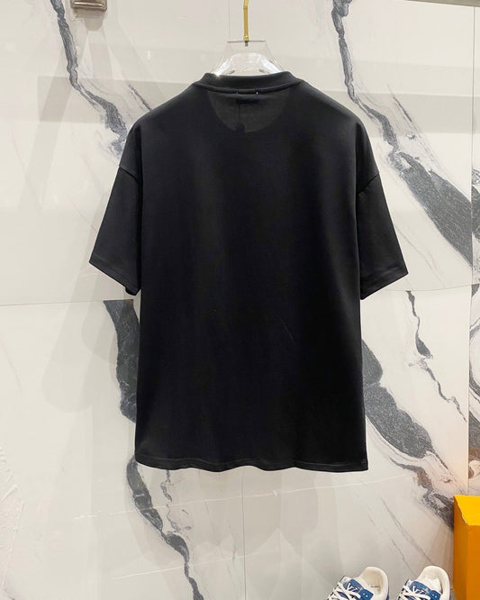 3D embossed cotton T-shirt