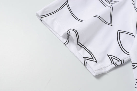 White fashion T-shirt 662