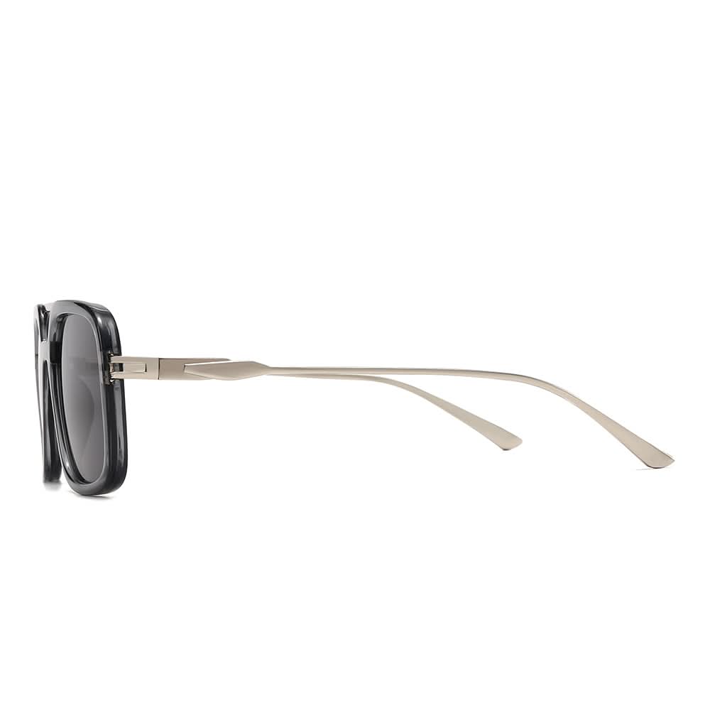 Dollger Oversized Square Aviator Tinted Sunglasses