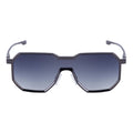 Punk style one piece large frame polygonal trendy sunglasses