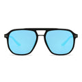 Rectangular polarized oversized mirror driving sunglasses