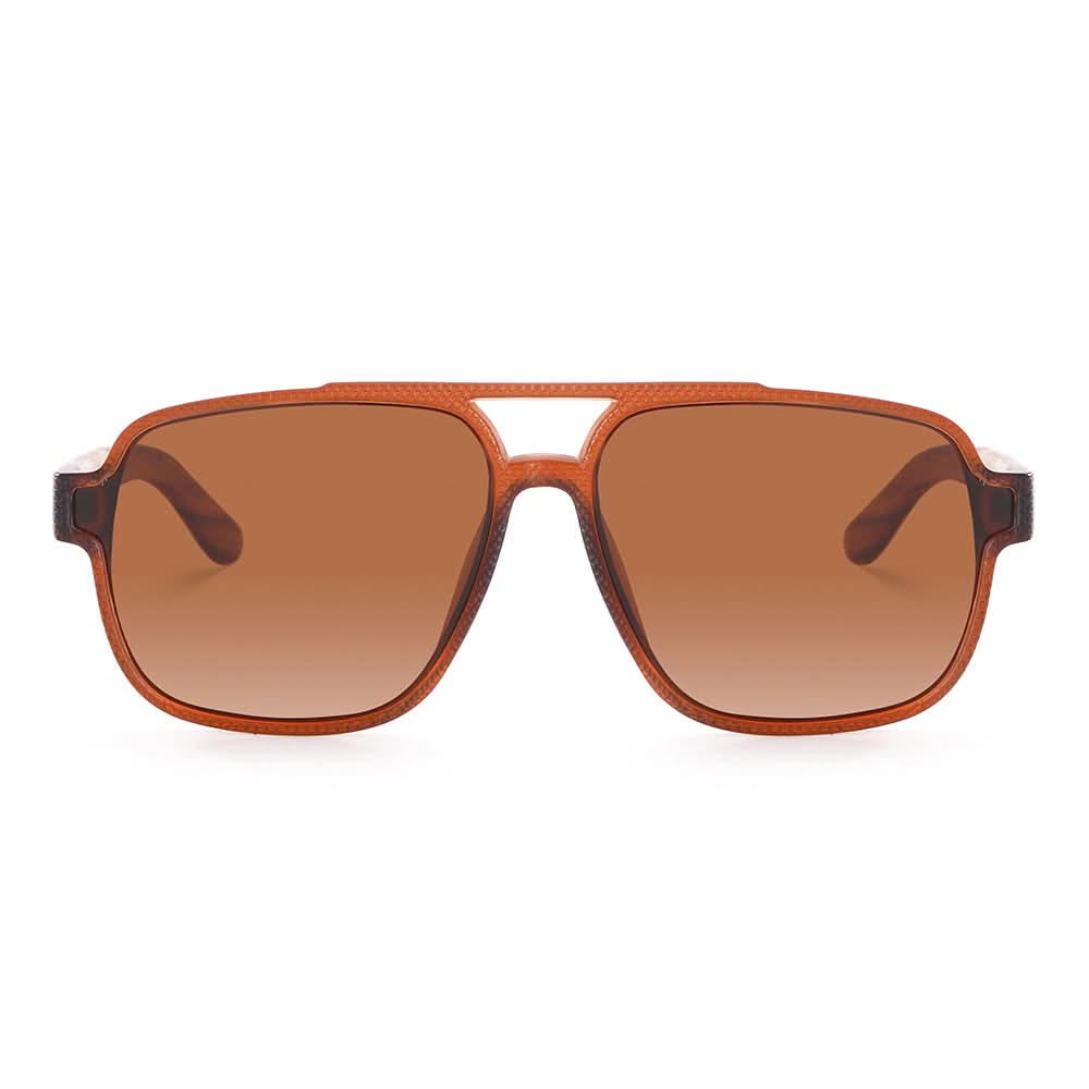 Dollger Black Oversized Aviator Sunglasses