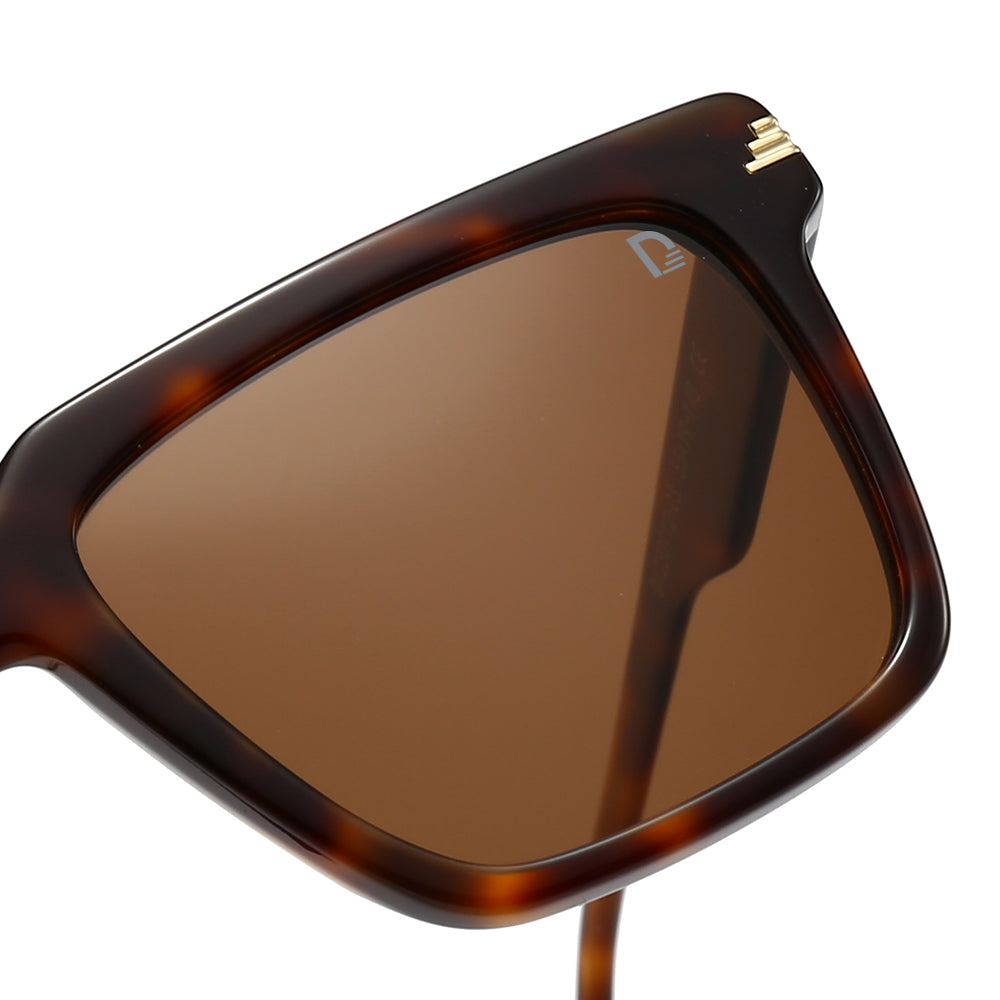 Dollger Square  Hipster Acetate Square Tinted Sunglasses