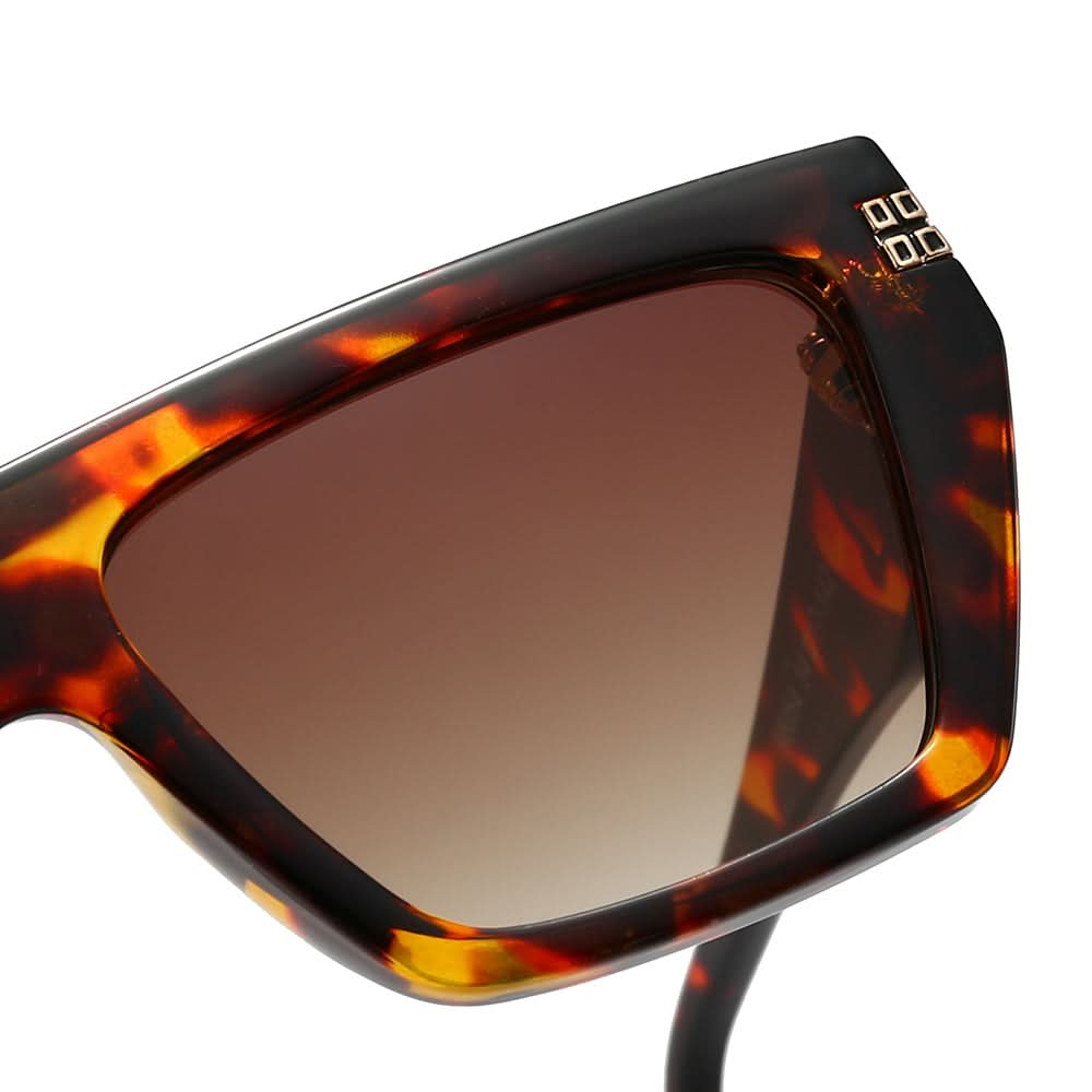 Dollger Thick Geek-Chic Geometric Tinted Sunglasses