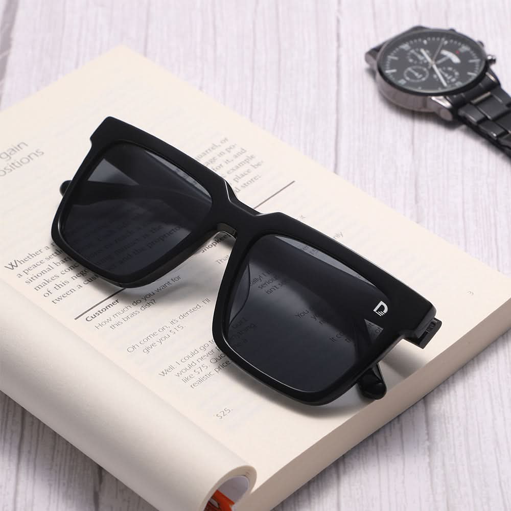 Dollger Square  Hipster Acetate Square Tinted Sunglasses