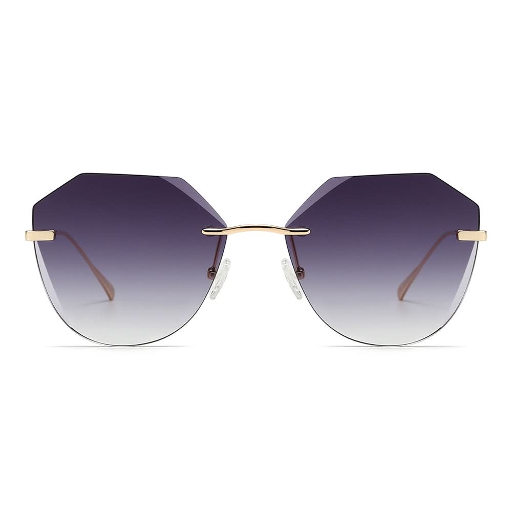 Dollger Irregular Round Tinted Sunglasses