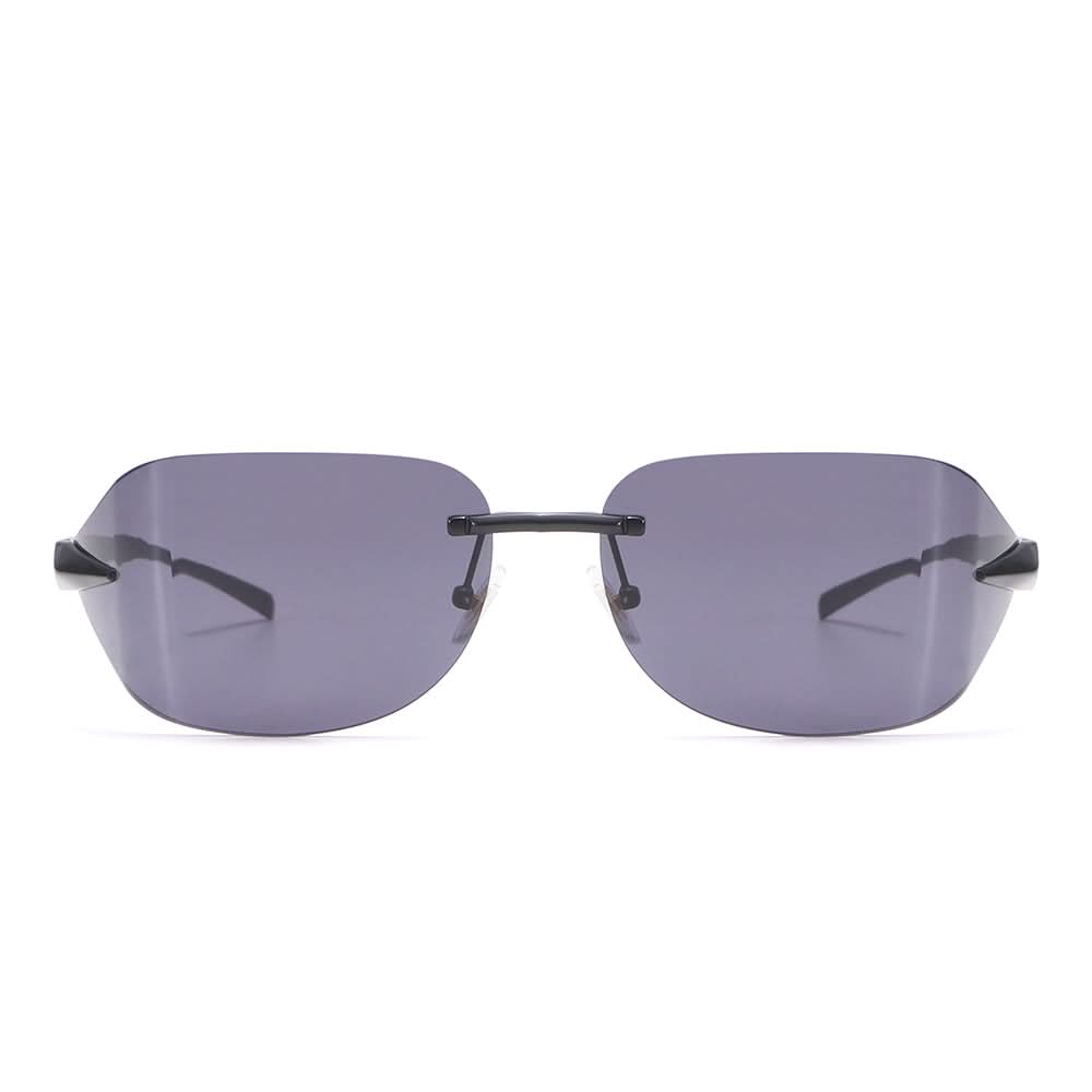 Dollger Rectangle Rimless Tinted Sunglasses