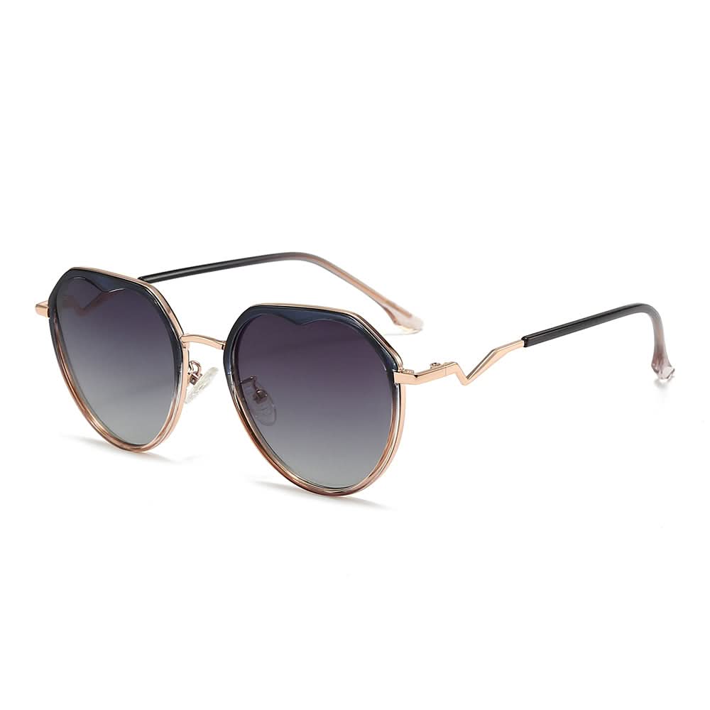 Dollger Gradient Lens  Round Sunglasses