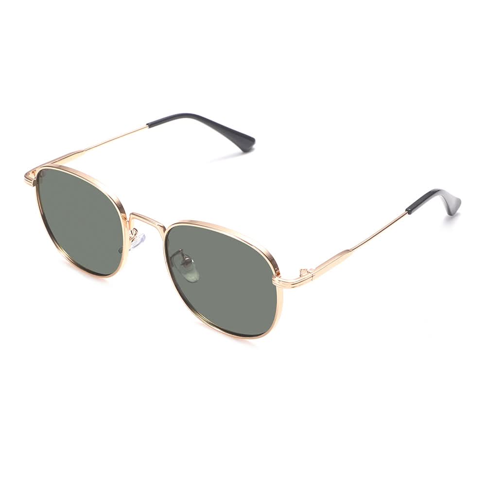Dollger Rose Gold Retro-Vintage Round Tinted Sunglasses