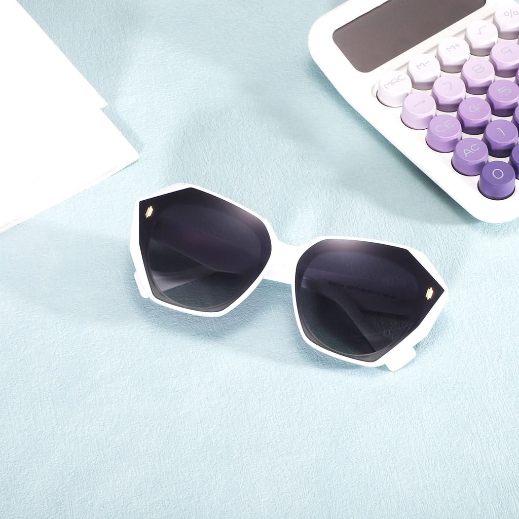 Retro Tinted Polygonal Cat Eye Sunglasses