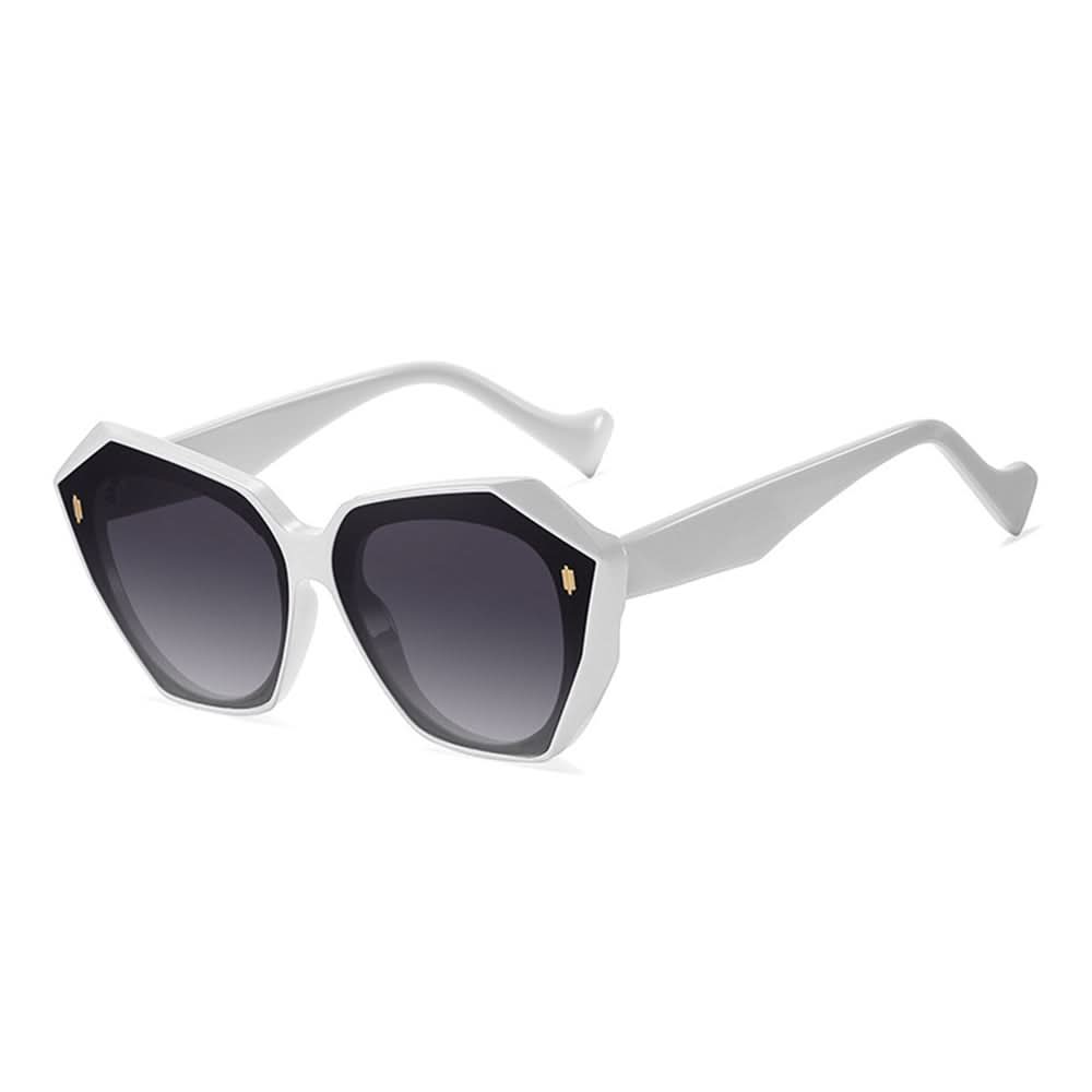 Retro Tinted Polygonal Cat Eye Sunglasses