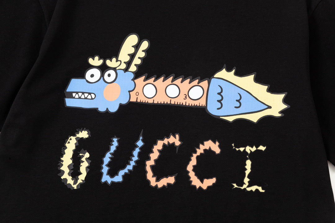 letter 2 color fashion T-shirt 091804