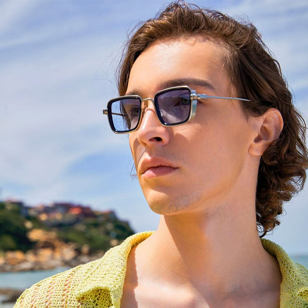 Dollger Metal Square Frame Sunglasses