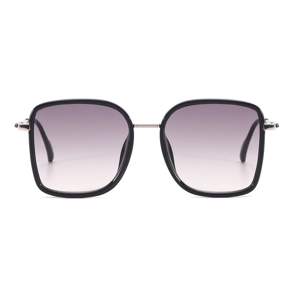 Dollger Wine Color Vintage Metal Geometric Tinted Sunglasses