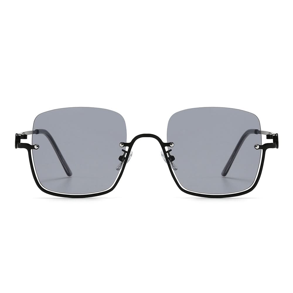 Dollger Square Semi-Rimless Tinted Sunglasses