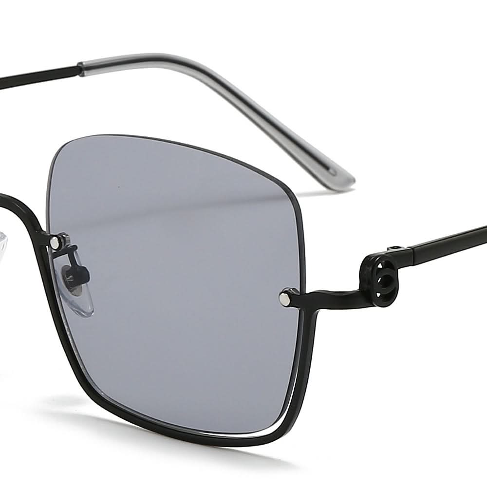 Dollger Square Semi-Rimless Tinted Sunglasses