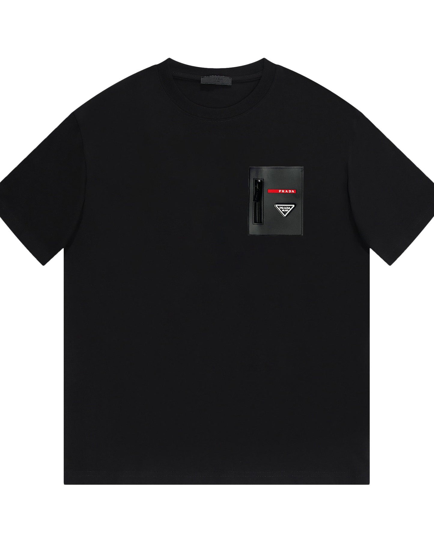 ZIP POCKET COTTON T-SHIRT