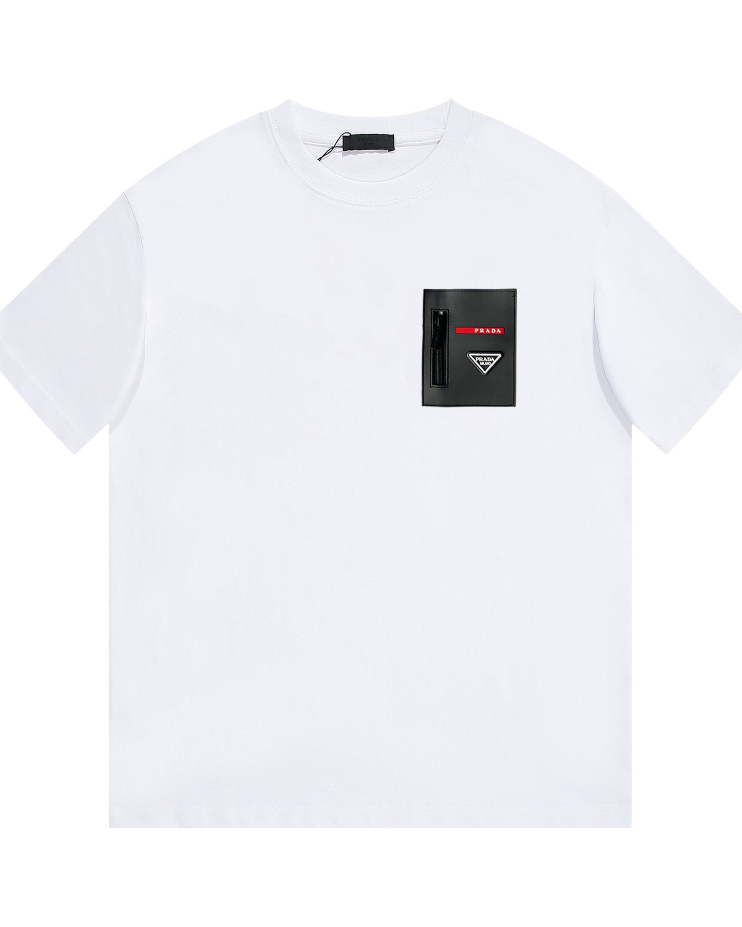 ZIP POCKET COTTON T-SHIRT