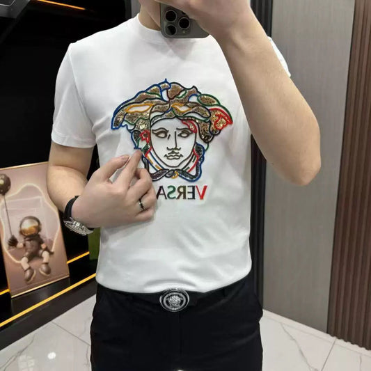 letter 2 color fashion T-shirt 090201