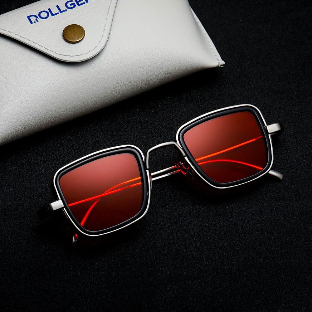 Dollger Metal Square Frame Sunglasses