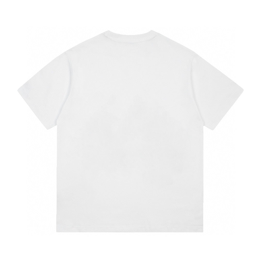 Foamed lettering cotton T-shirt