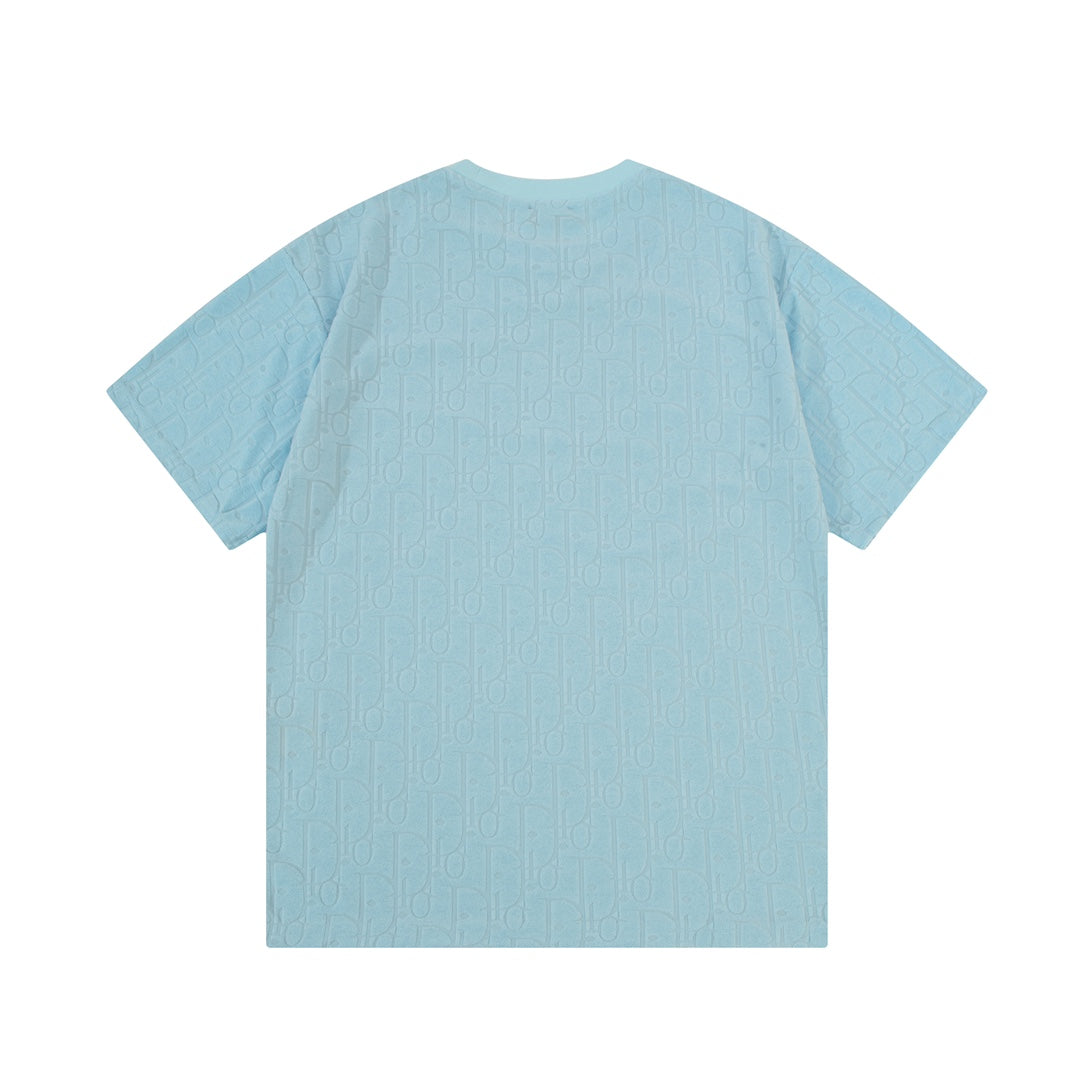 Jacquard towelling T-shirt