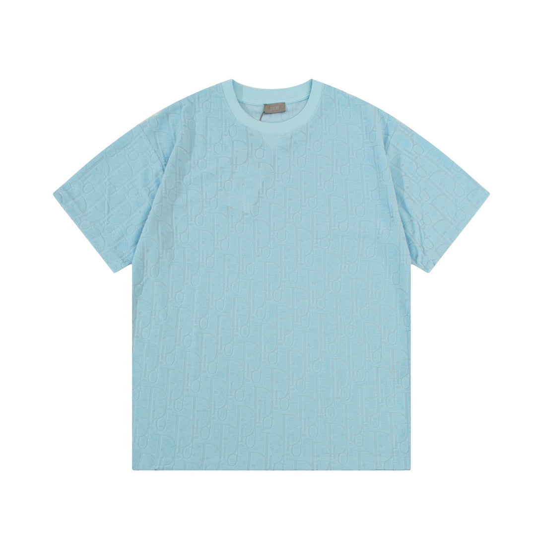 Jacquard towelling T-shirt