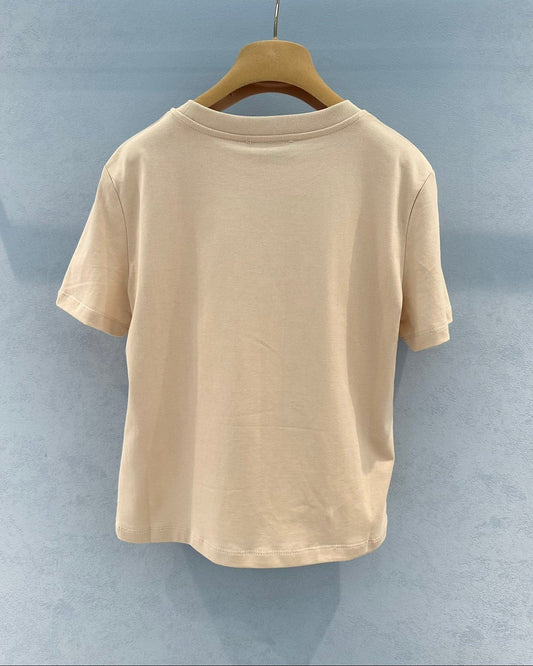 Embroidered cotton T-shirt