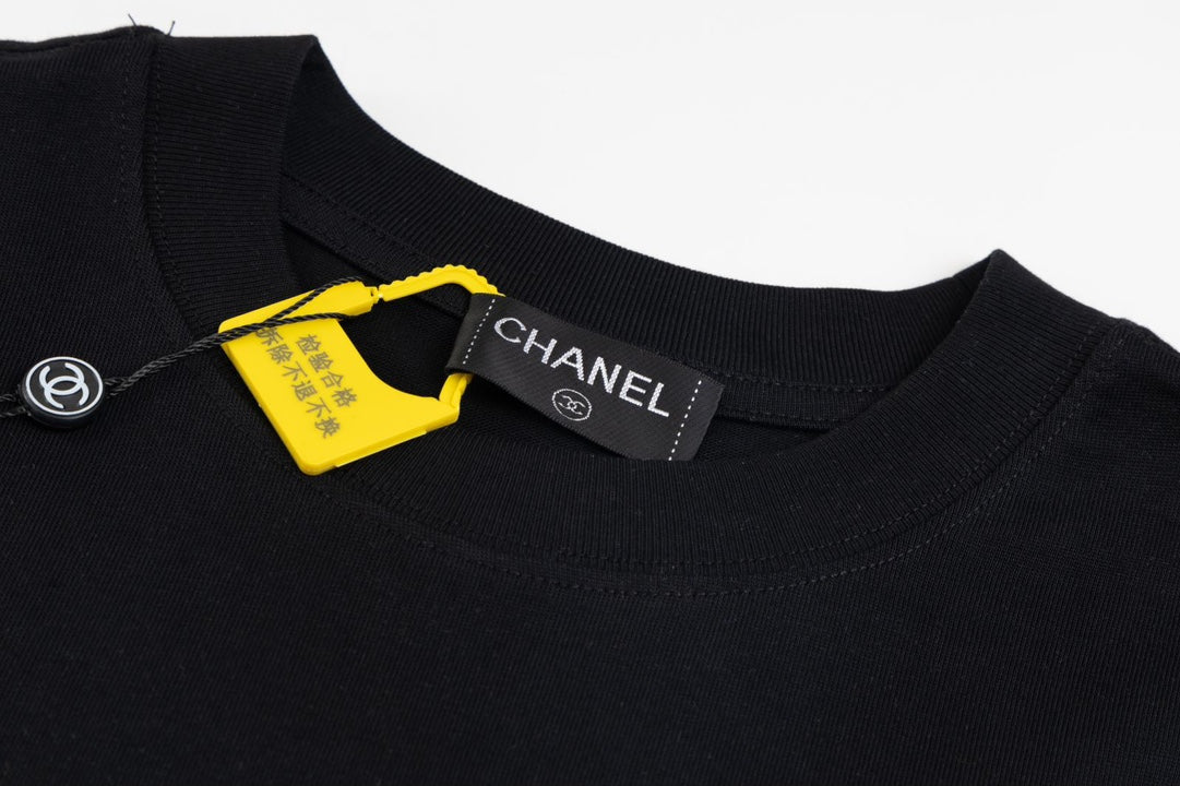 Black fashion T-shirt 9671