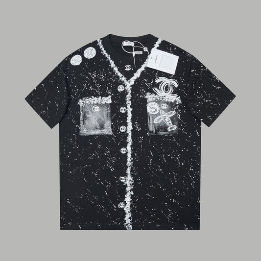 Black fashion T-shirt 0900