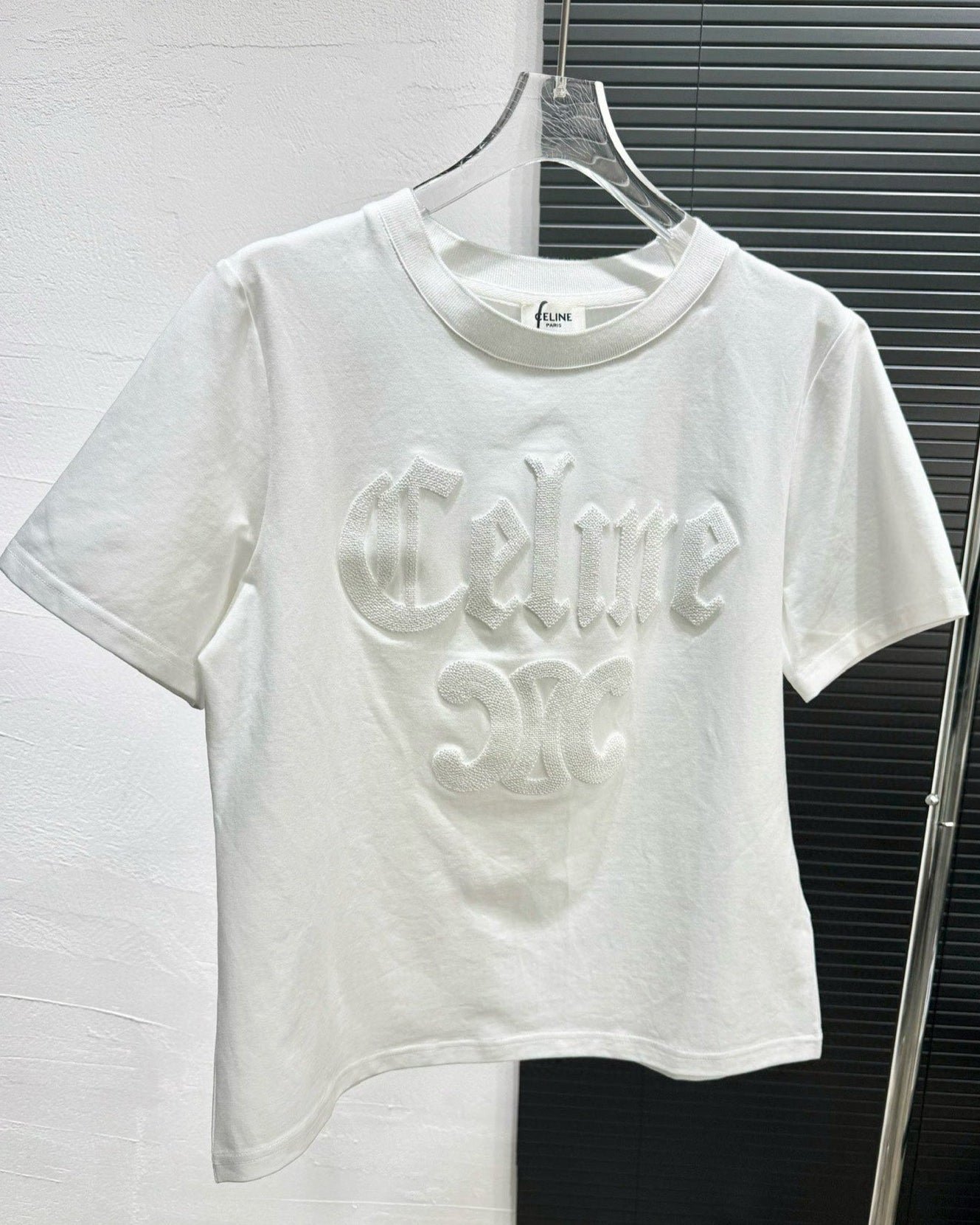 3D Cross Embroidery Sequin T-Shirt