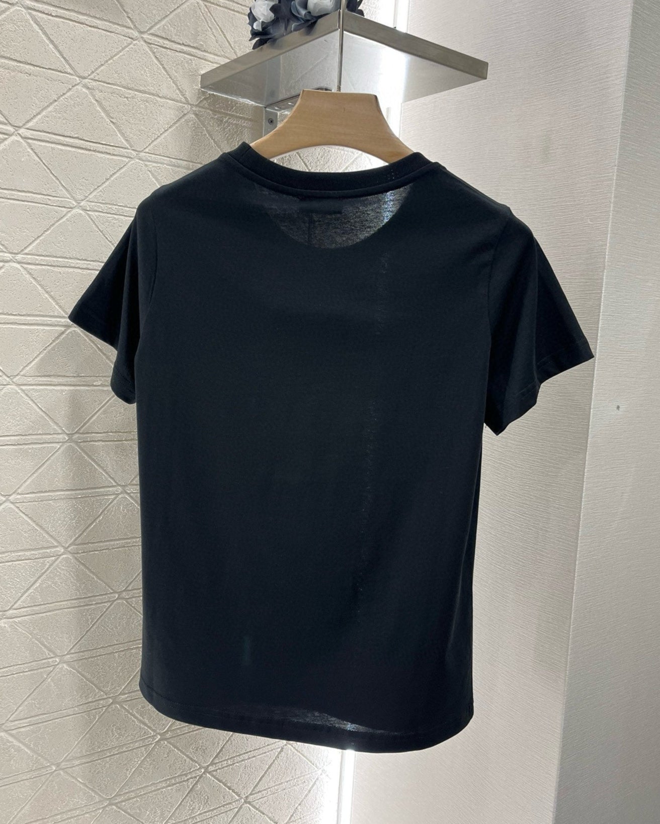 Embroidered cotton T-shirt