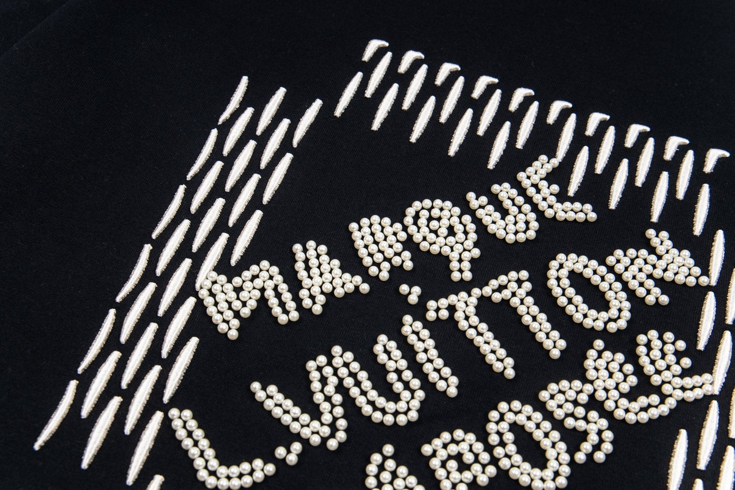 Pearl embroidered T-shirt