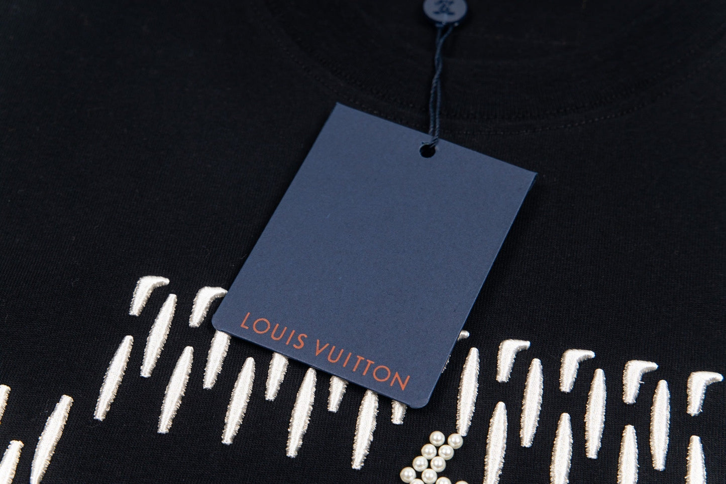 Pearl embroidered T-shirt