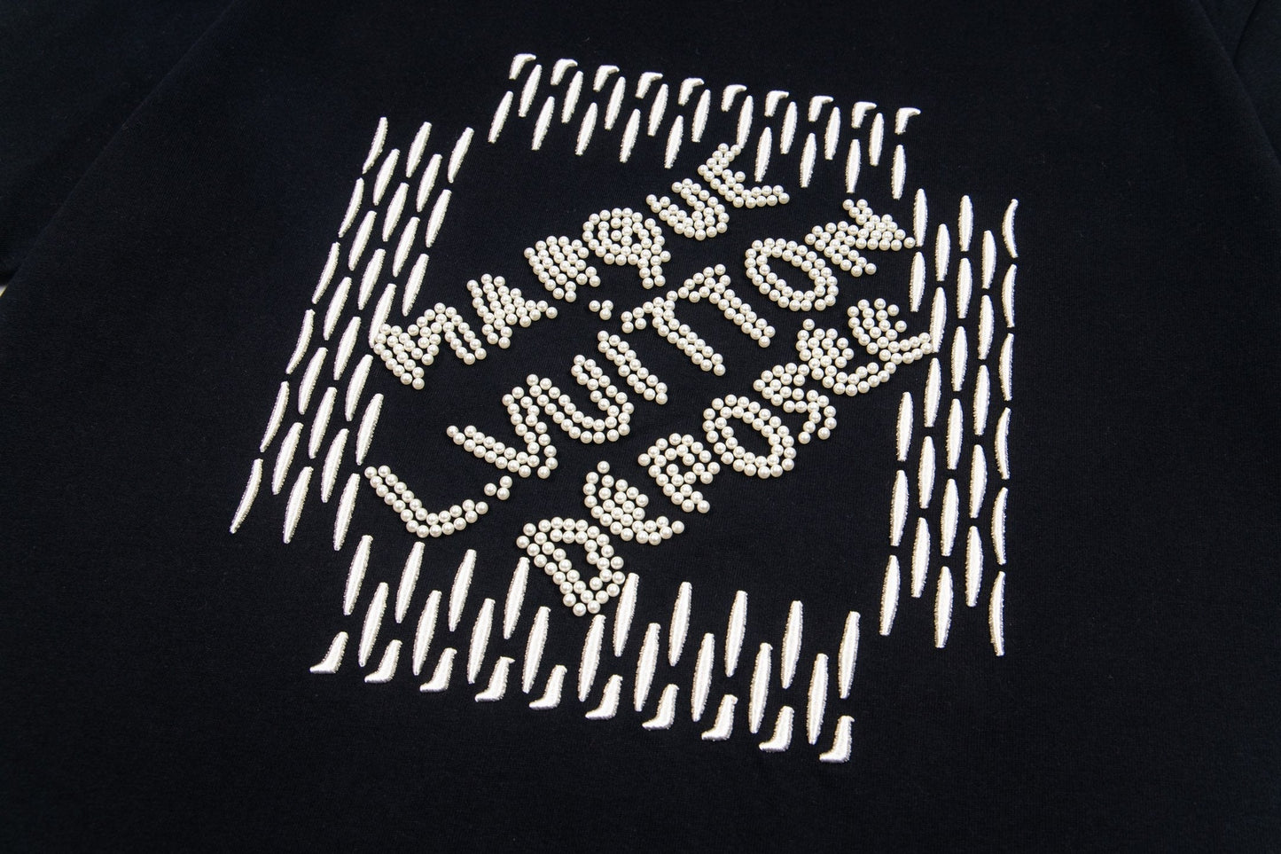Pearl embroidered T-shirt