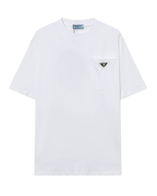 Pocket Printed Cotton T-Shirt