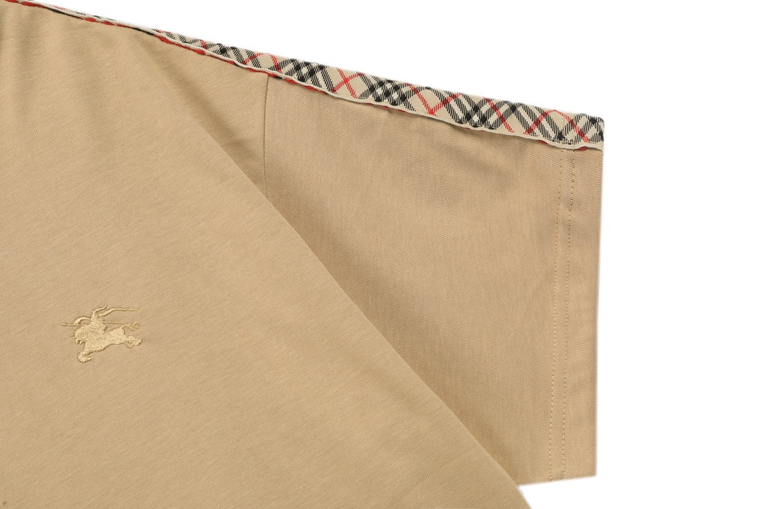 Embroidered classic sleeve T-shirt