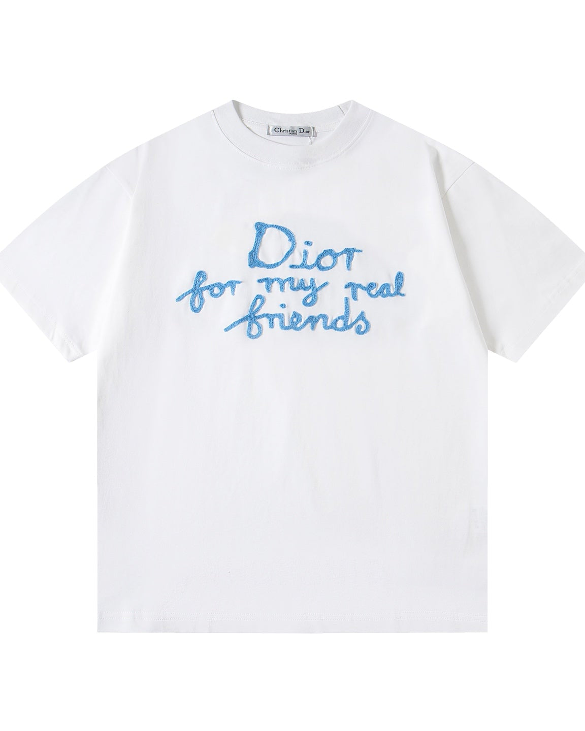 Embroidered cotton T-shirt