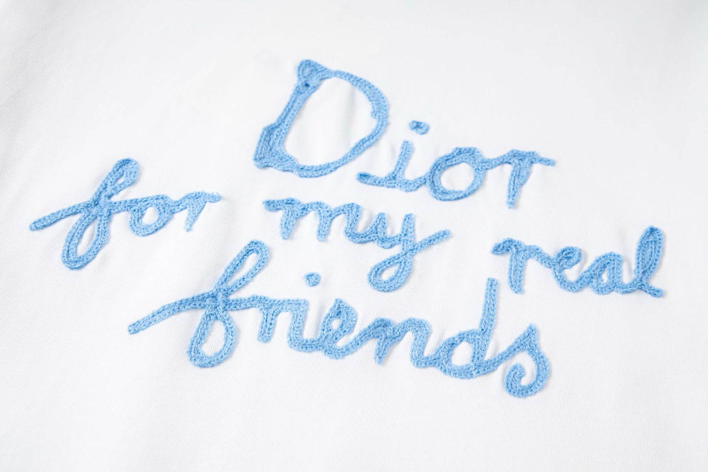 Embroidered cotton T-shirt