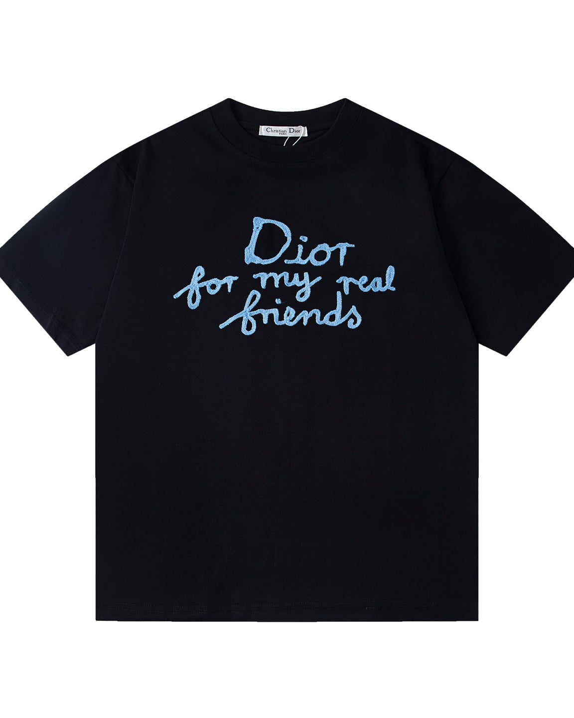 Embroidered cotton T-shirt