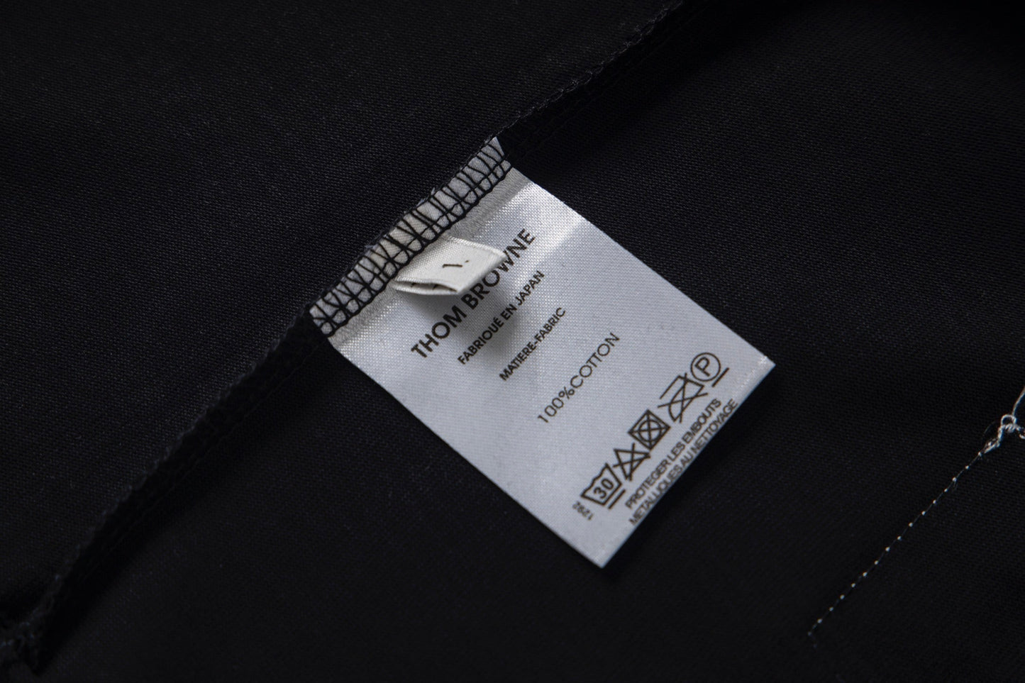 Embroidered pocket cotton T-shirt