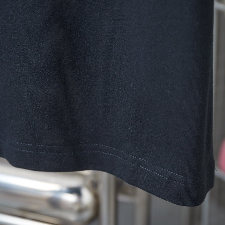 Double-sided embroidered cotton T-shirt