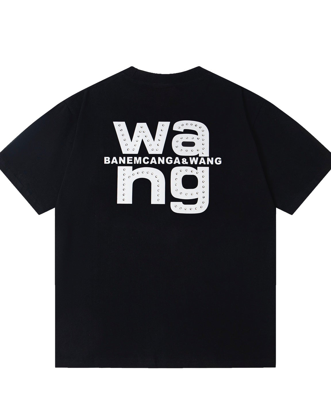 Rivet inlaid with concave silicone reflective T-shirt