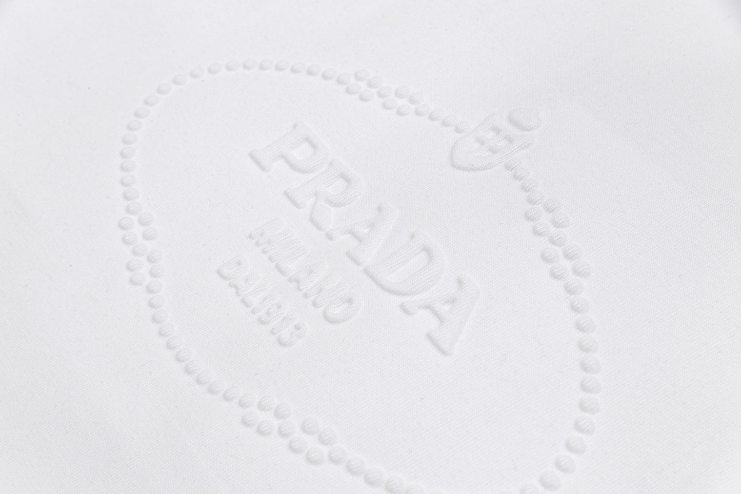 EMBOSSED PRINT COTTON T-SHIRT