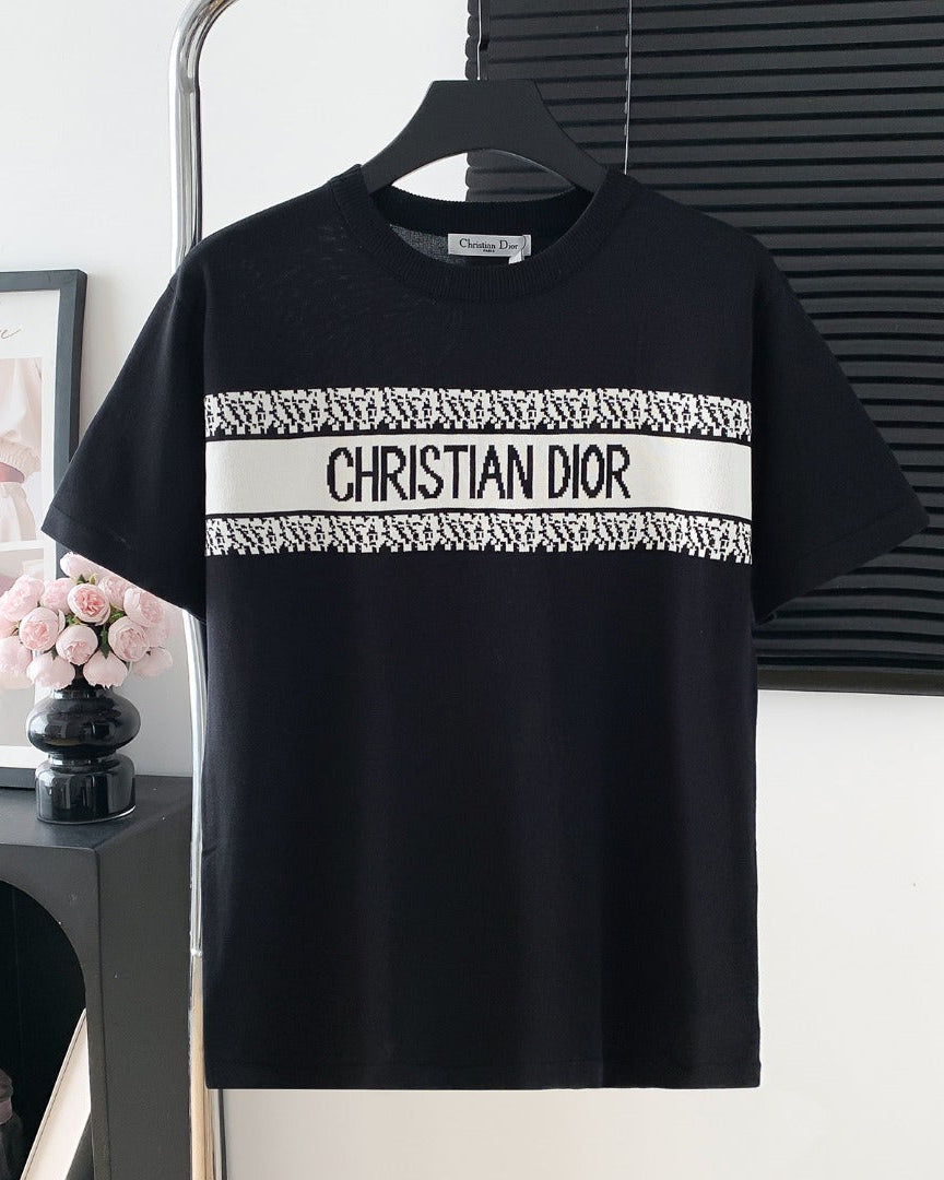 Vintage knitted Black T-shirt