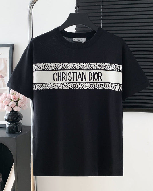 Vintage knitted Black T-shirt