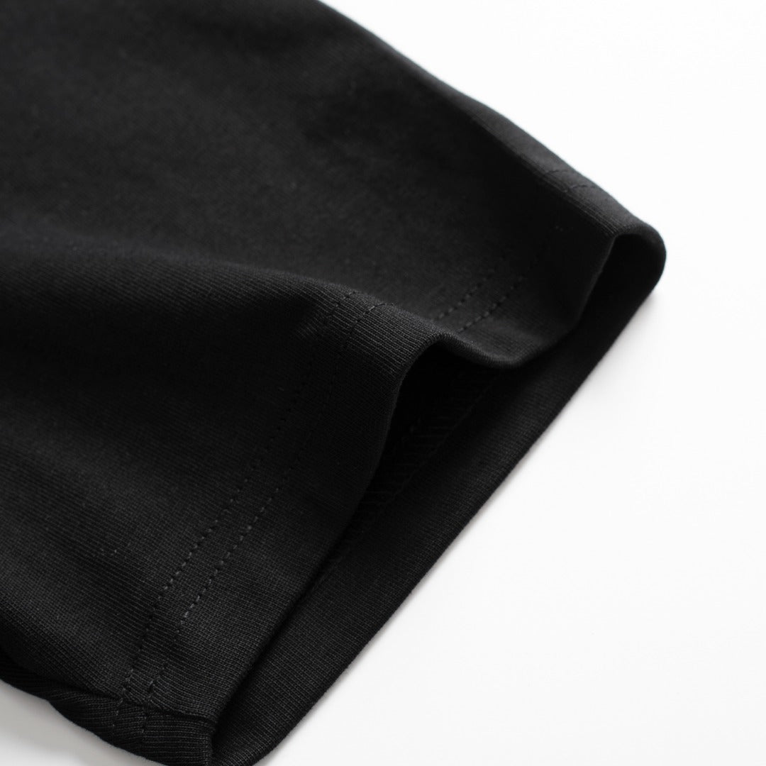 Diamond cotton black T-shirt